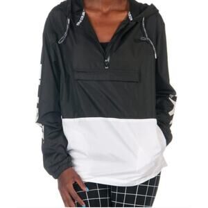 HLZBLZ Pullover Windbreaker Black and White Womens Size S